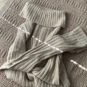 Beige Turtleneck Sweater